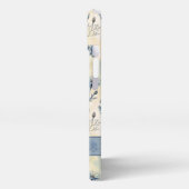 Personalized Name Blue Wildflowers iPhone Hoesje (Linkerkant)