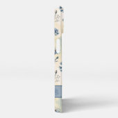 Personalized Name Blue Wildflowers iPhone Hoesje (Rechterkant)