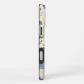 Personalized Name Blue Wildflowers iPhone Hoesje (Rechterkant)