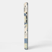 Personalized Name Blue Wildflowers iPhone Hoesje (Linkerkant)