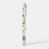 Personalized Name Blue Wildflowers iPhone Hoesje (Rechterkant)