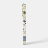 Personalized Name Blue Wildflowers iPhone Hoesje (Linkerkant)