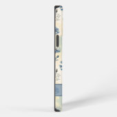 Personalized Name Blue Wildflowers iPhone Hoesje (Rechterkant)