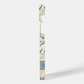 Personalized Name Blue Wildflowers iPhone Hoesje (Linkerkant)