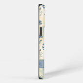 Personalized Name Blue Wildflowers iPhone Hoesje (Rechterkant)