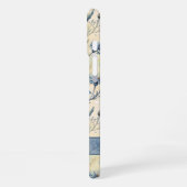 Personalized Name Blue Wildflowers iPhone Hoesje (Linkerkant)
