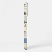 Personalized Name Blue Wildflowers iPhone Hoesje (Rechterkant)