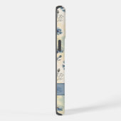 Personalized Name Blue Wildflowers iPhone Hoesje (Rechterkant)