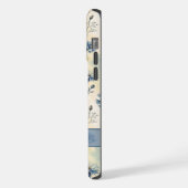 Personalized Name Blue Wildflowers iPhone Hoesje (Linkerkant)