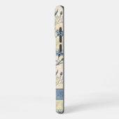 Personalized Name Blue Wildflowers iPhone Hoesje (Linkerkant)
