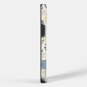Personalized Name Blue Wildflowers iPhone Hoesje (Rechterkant)