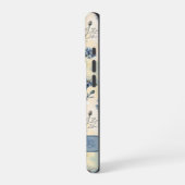 Personalized Name Blue Wildflowers iPhone Hoesje (Linkerkant)