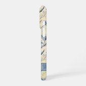 Personalized Name Blue Wildflowers iPhone Hoesje (Linkerkant)