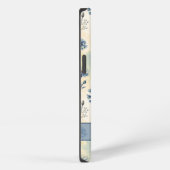 Personalized Name Blue Wildflowers iPhone Hoesje (Rechterkant)