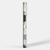 Personalized Name Blue Wildflowers iPhone Hoesje (Rechterkant)
