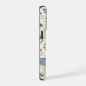 Personalized Name Blue Wildflowers iPhone Hoesje (Rechterkant)