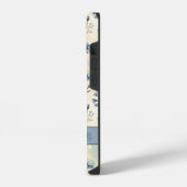 Personalized Name Blue Wildflowers iPhone Hoesje (Linkerkant)