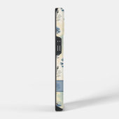 Personalized Name Blue Wildflowers iPhone Hoesje (Rechterkant)
