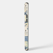 Personalized Name Blue Wildflowers iPhone Hoesje (Linkerkant)