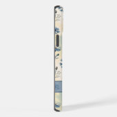 Personalized Name Blue Wildflowers iPhone Hoesje (Rechterkant)
