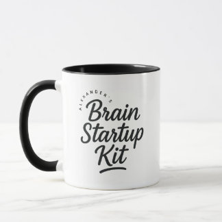 Personalized Name Brain Startup Gift Coffee Mok