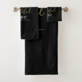 Personalized Name Brilliant Beautiful Brave  Bad Handdoek (Insitu)
