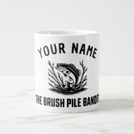 Personalized Name Brush Bass Hunter Grote Koffiekop