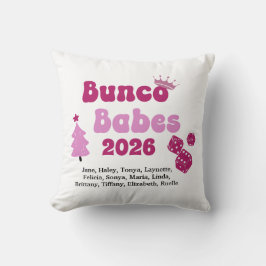 Personalized Name Bunco Babes Kussen