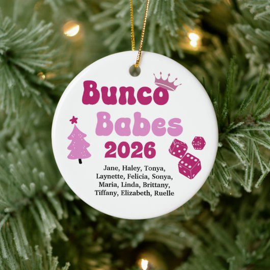 Personalized Name Bunco Babes Ornament (Boom)
