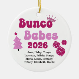 Personalized Name Bunco Babes Ornament