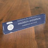 Personalized Name Business Logo Modern Template Naambordje (Zijkant)