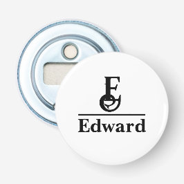 Personalized Name  Button Flesopener