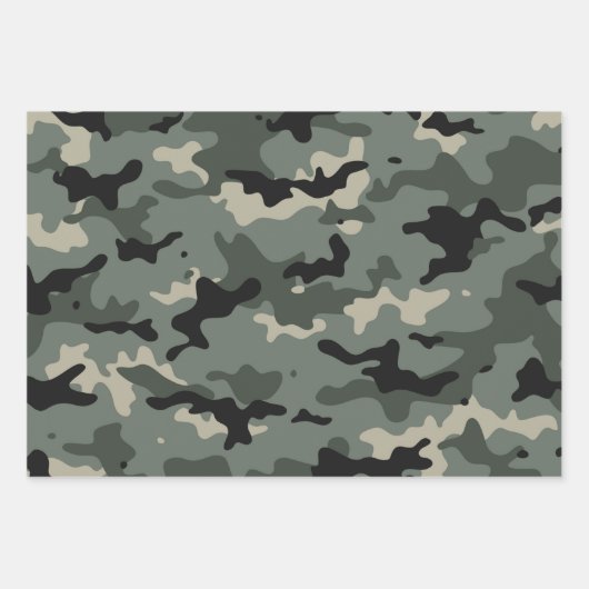 Personalized Name Camouflage Inpakpapier Vel (Voorkant 2)