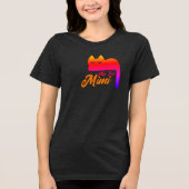 Personalized Name cat ,Cute Rainbow Graphic Pet  Tri-Blend Shirt (Voorkant)