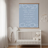 Personalized Name Cloud Jeremiah 1:5 Nursery Hangend Wandkleed