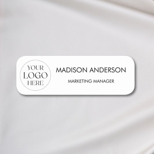 Personalized Name Company Business Logo Minimalist Naamplaatje