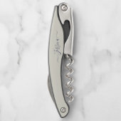 Personalized Name Corkscrew Elegant Wine Opener  (Achterkant)