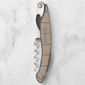 Personalized Name Corkscrew Stylish Wine Opener (Voorkant)