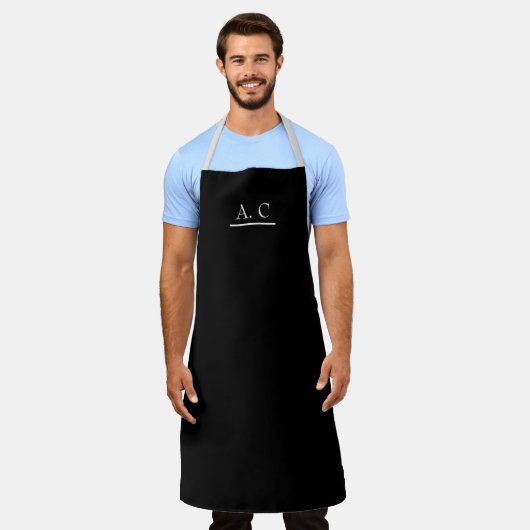Personalized name, Custom barista apron Schort (Gedragen)