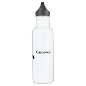 Personalized Name Cute Peeking Penguin Waterfles (Rechts)