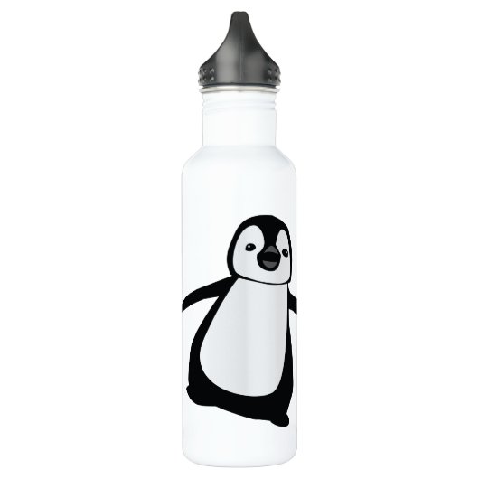 Personalized Name Cute Peeking Penguin Waterfles (Links)