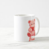 Personalized Name Cute Teddy Bear Koffiemok (Voorkant rechts)