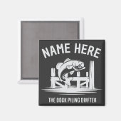 Personalized Name Dock Shadow Bass Magneet (Voorkant / Achterkant)