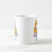 Personalized Name Easter Excavator Mug for Kids Koffiemok (Center)