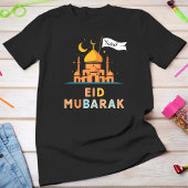 Personalized Name Eid Mubarak T-Shirt - Custom Fam