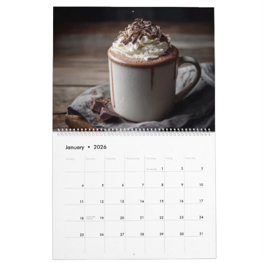 Personalized Name Est Date Chocolatier Business Kalender (Jan 2026)