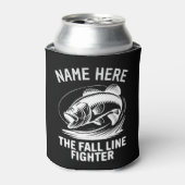 Personalized Name Fall Line Bass Blikjeskoeler (Blikje Voorkant)