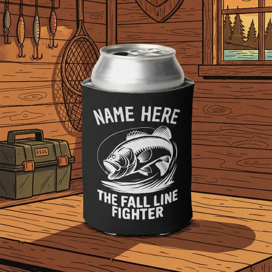 Personalized Name Fall Line Bass Blikjeskoeler