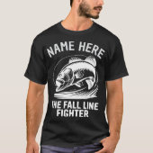 Personalized Name Fall Line Bass T-shirt (Voorkant)