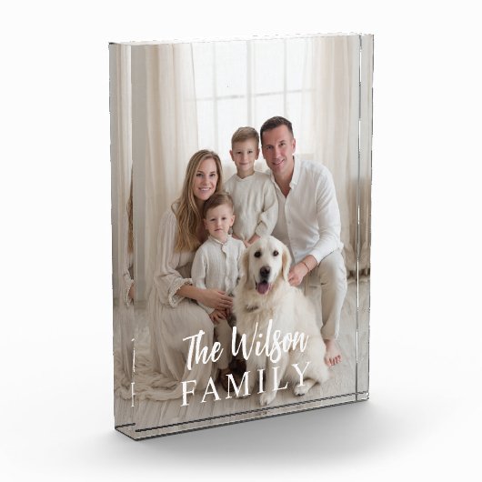 Personalized Name Family Photo Fotoblokken (Links)